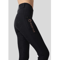 Leggings Montar Logo Junior Full Grip Schwarz