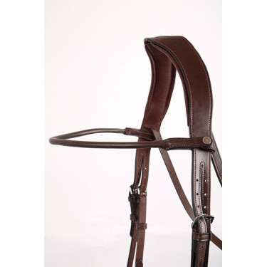 Frontales Montar Leder rund gebogen Braun