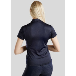 Wettkampf-Poloshirt Montar Everly Crystal Logo Curve Damen Marine Marineblau Wettkampf-Poloshirt Montar Everly Crystal Logo Curve Damen Marine Marineblau