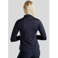 Reitpolo Montar Everly Kinder langärmelig Marine Marineblau