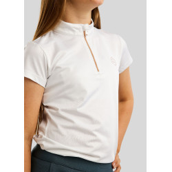 Polo Montar Everly Kinder Kurzarm Roségold Weiß Wei&amp;szlig;