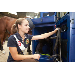 Vertikaler Rollkoffer La Gée Blau