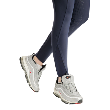 Montar MoZida Refined Reithose mit Crystal Gun Metal Vollbesatz Damen Marine Marineblau