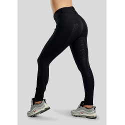 Montar MoStella Reithose mit kontrastierendem Logodruck Damen Full Grip
