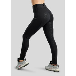 Hybrid-Leggings zum Hineinschlüpfen Montar MoBlair mit Gun Metal Kristallen und Vollbesatz für Damen