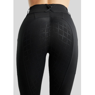 Hybrid-Leggings zum Hineinschlüpfen Montar MoBlair mit Gun Metal Kristallen und Vollbesatz für Damen Hybrid-Leggings zum Hineinschlüpfen Montar MoBlair mit Gun Metal Kristallen und Vollbesatz für Damen