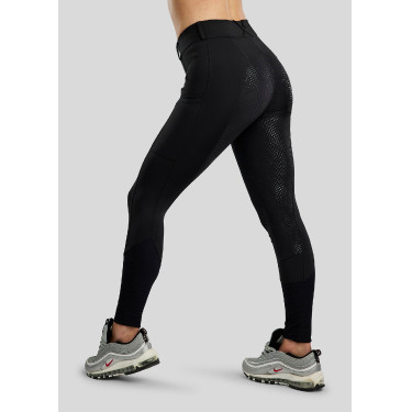 MoZira Damen-Reitleggings mit Kompression und Vollbesatz
