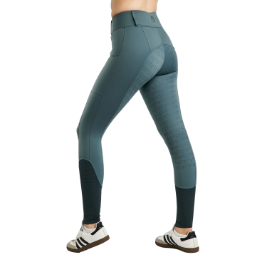Leggings Montar MoStar Mesh mit Logo-Band in Aluminium, Full Grip Damen