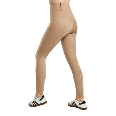 Leggings Montar MoElaine Logo Laserschnitt Vollbesatz Damen Latté Leggings Montar MoElaine Logo Laserschnitt Vollbesatz Damen Latté