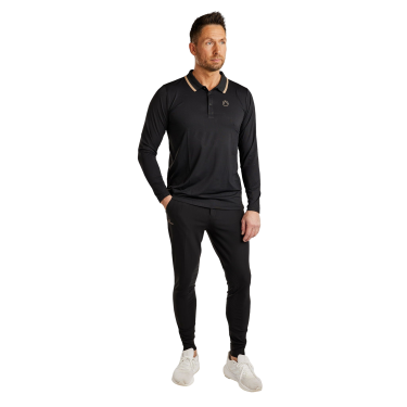 MoBen Reithose mit Kniebesatz für Herren Schwarz