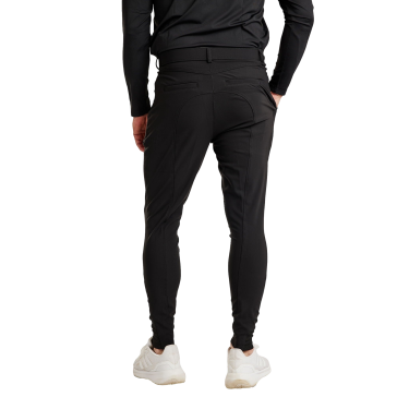 MoBen Reithose mit Kniebesatz für Herren Schwarz