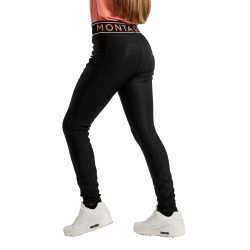 Leggings Montar MoAVA VIV Elastischer Bund mit Logo Full Grip Junior Schwarz