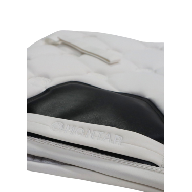 Sattelpad Montar Dressur Softshell Flow Weiß Wei&amp;szlig;