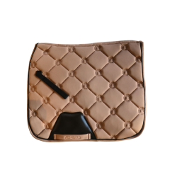 Sattelpad Montar Dressur Softshell Flow Latté Braun