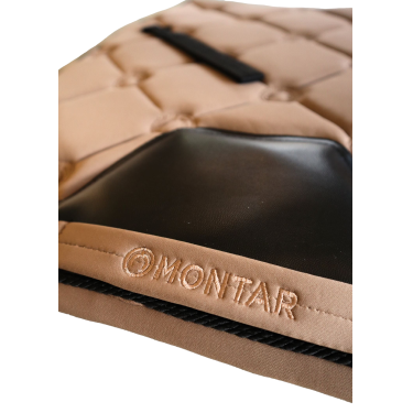 Sattelpad Montar Dressur Softshell Flow Latté Braun