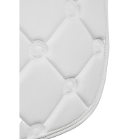 Satteldecke Montar Dressur Flow Logoquilted Weiß Weiß