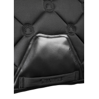 Satteldecke Montar Dressur Flow Logoquilted Weiß Weiß