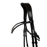 Stirnband Montar Marine Crystal geschwungen Marine Marineblau