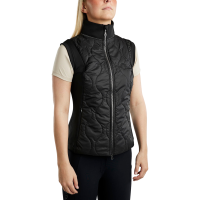 Ärmellose Daunenjacke Hybrid Montar MoMary Gun Metals Crystals Damen Schwarz