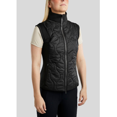 Ärmellose Daunenjacke Hybrid Montar MoMary Gun Metals Crystals Damen