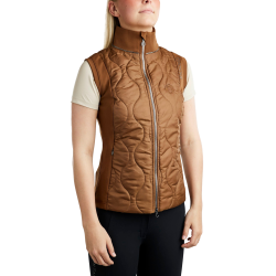 Ärmellose Daunenjacke Hybrid Montar MoMary Gun Metals Crystals Damen Karamell Braun