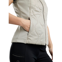 Ärmellose Daunenjacke Hybrid Montar MoMary Gun Metals Crystals Damen Schwarz