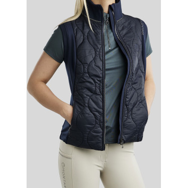 Ärmellose Daunenjacke Hybrid Montar MoMary Gun Metals Crystals Damen