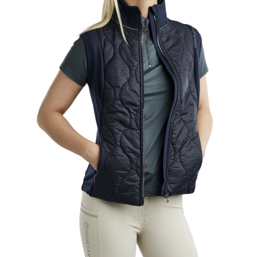 Ärmellose Daunenjacke Hybrid Montar MoMary Gun Metals Crystals Damen