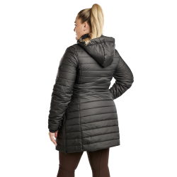 Lange gesteppte Jacke Montar MoKately Curve Damen Schwarz