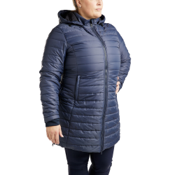 Lange gesteppte Jacke Montar MoKately Curve Damen Dunkelmarine Blau Lange gesteppte Jacke Montar MoKately Curve Damen Dunkelmarine Blau