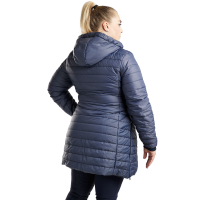Lange gesteppte Jacke Montar MoKately Curve Damen Schwarz