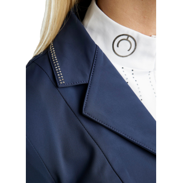 Turnierjacke Montar MoKatniss Crystal Gun Metal Damen Marine Marineblau