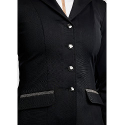 Turnierjacke Montar MoGloria mit Kaviarstreifen Damen Schwarz