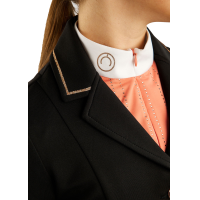 Turnierjacke Montar MoHelen Junior mit Roségold-Details Schwarz