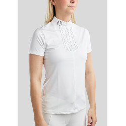 Wettkampf-Poloshirt Montar MoViolet Crystal Gun Metal Damen