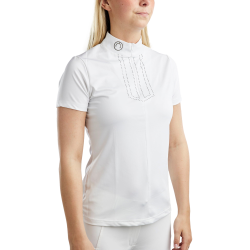 Wettkampf-Poloshirt Montar MoViolet Crystal Gun Metal Damen
