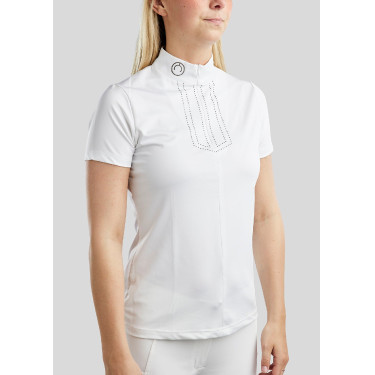 Wettkampf-Poloshirt Montar MoViolet Crystal Gun Metal Damen