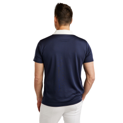 Turnierpolo Montar MoWill strukturiert Damen Marine Marineblau