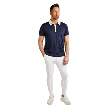 Turnierpolo Montar MoWill strukturiert Damen Marine Marineblau