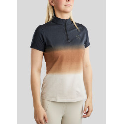 Montar Trainings-T-Shirt MoFaith Dipdye-Print Damen kurzärmelig