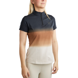 Montar Trainings-T-Shirt MoFaith Dipdye-Print Damen kurzärmelig