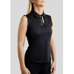 Trainings-Tanktop Montar MoStella Mesh mit kontrastiertem Logoaufdruck Damen