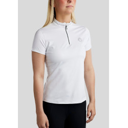 Kurzarm-T-Shirt Montar MoBlair mit dunkelgrauem Kristall Damen