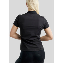 Kurzärmliges, elegantes Damen-Poloshirt mit viertel Reißverschluss Montar MoZira