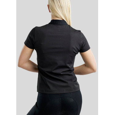 Kurzärmliges, elegantes Damen-Poloshirt mit viertel Reißverschluss Montar MoZira