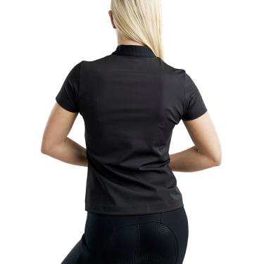 Kurzärmliges, elegantes Damen-Poloshirt mit viertel Reißverschluss Montar MoZira Kurzärmliges, elegantes Damen-Poloshirt mit viertel Reißverschluss Montar MoZira
