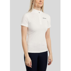Trainingspolo Montar MoCilia raffiniert Damen Kurzarm Jacquard