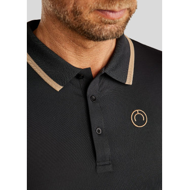 Kurzärmliges Poloshirt Montar MoDrake mit kontrastierendem Kragen und Logo für Herren Kurzärmliges Poloshirt Montar MoDrake mit kontrastierendem Kragen und Logo für Herren