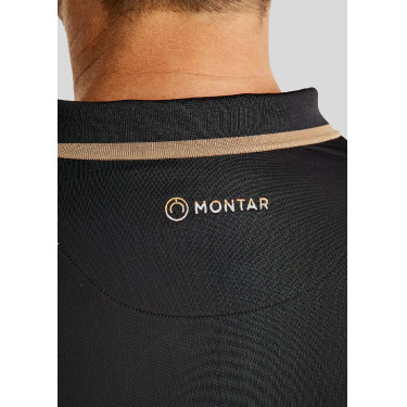 Kurzärmliges Poloshirt Montar MoDrake mit kontrastierendem Kragen und Logo für Herren Kurzärmliges Poloshirt Montar MoDrake mit kontrastierendem Kragen und Logo für Herren