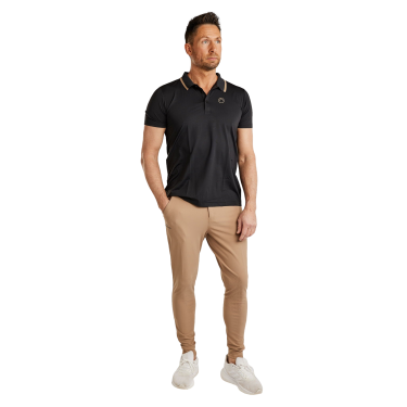 Kurzärmliges Poloshirt Montar MoDrake mit kontrastierendem Kragen und Logo für Herren Kurzärmliges Poloshirt Montar MoDrake mit kontrastierendem Kragen und Logo für Herren